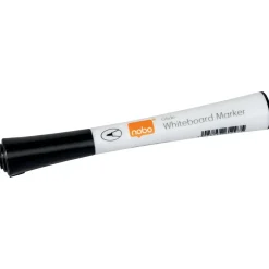 Nobo WB Marker Glide fin rund 1mm sort - 4 stk