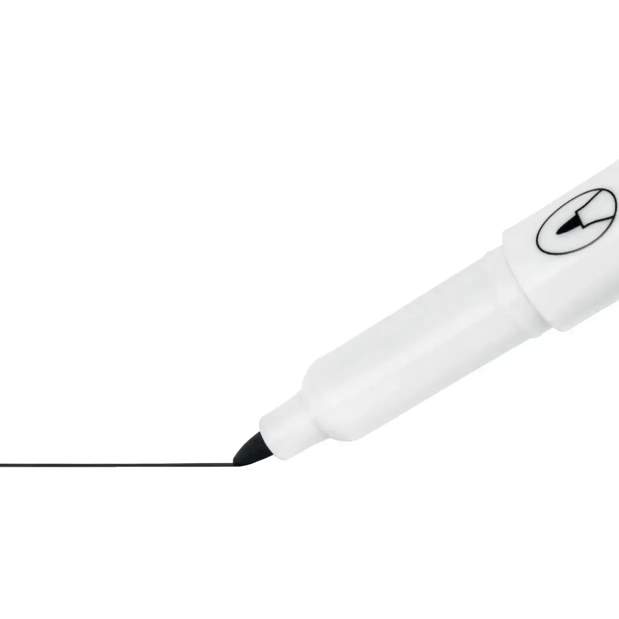 Nobo WB Marker Glide fin rund 1mm sort - 4 stk