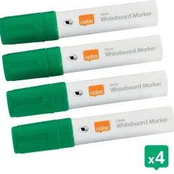 Nobo WB Marker Glide Jumbo skrå 10mm grøn - 4 stk