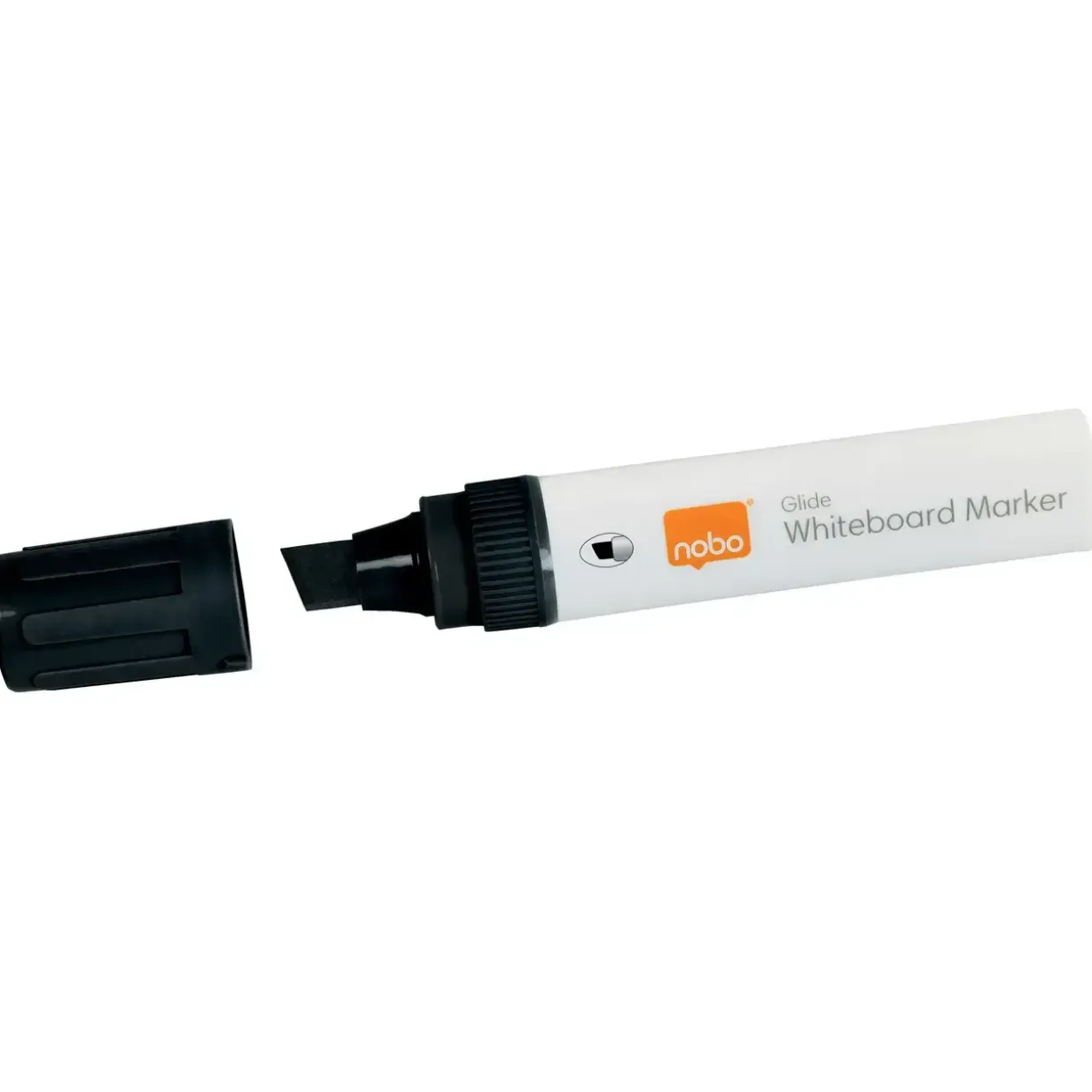 Nobo WB Marker Glide Jumbo skrå 10mm sort - 4 stk