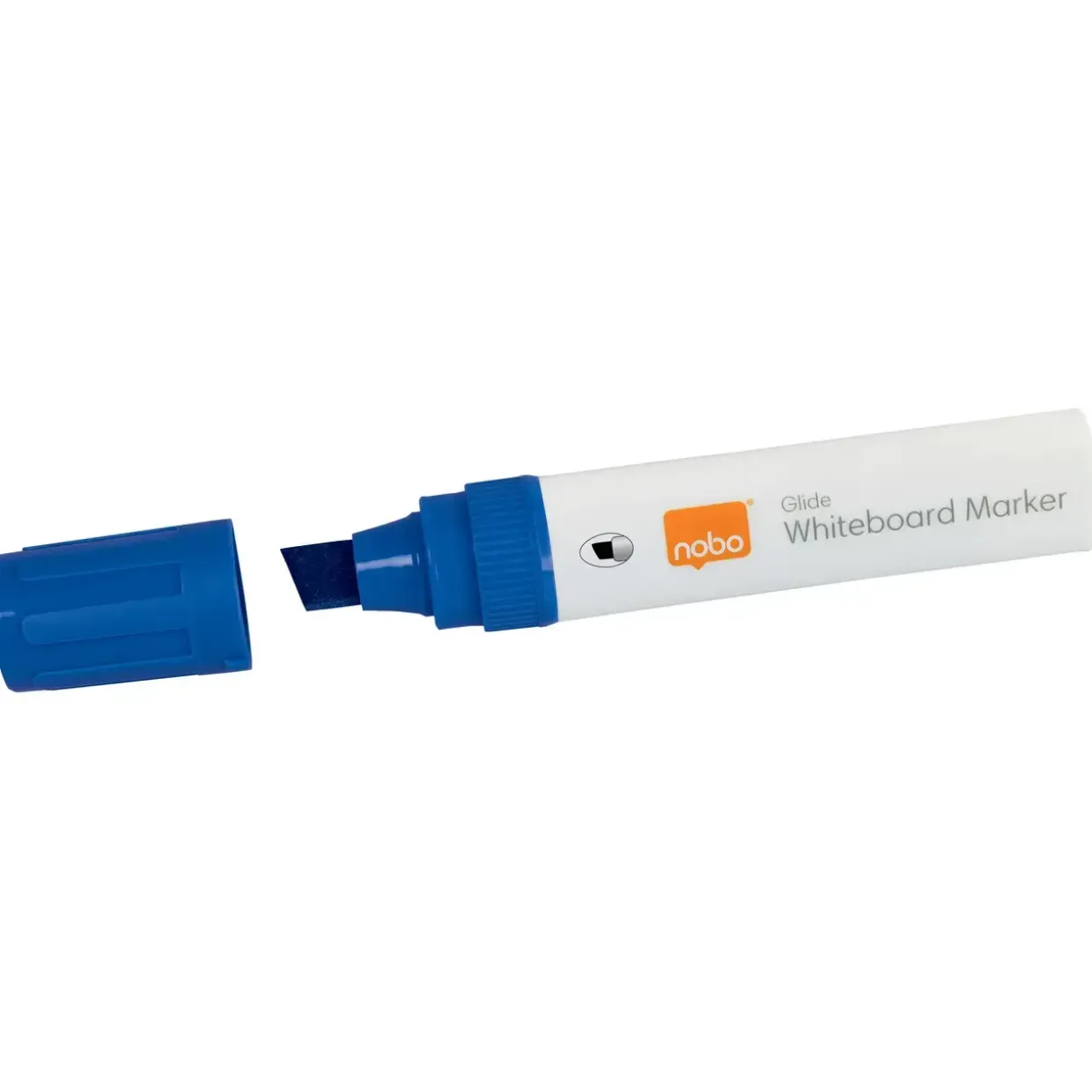 Nobo WB Marker Glide Jumbo skrå 10mm blå - 4 stk