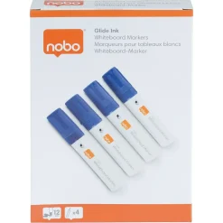 Nobo WB Marker Glide Jumbo skrå 10mm blå - 4 stk
