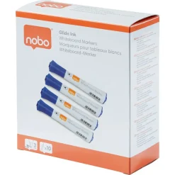 Nobo WB Marker Glide rund 2mm blå - 10 stk