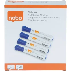 Nobo WB Marker Glide rund 2mm blå - 10 stk