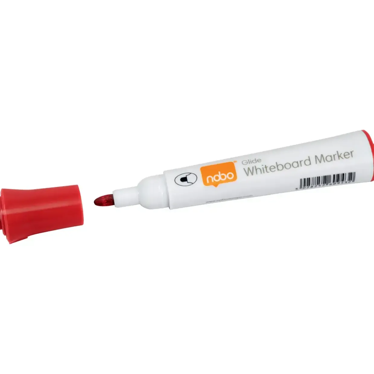 Nobo WB Marker Glide rund 2mm rød - 10 stk