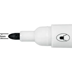 Nobo WB Marker Glide rund 2mm sort - 10 stk