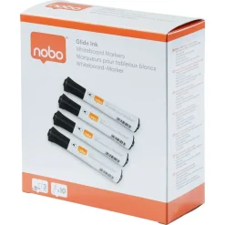Nobo WB Marker Glide rund 2mm sort - 10 stk