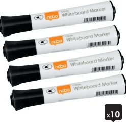 Nobo WB Marker Glide rund 2mm sort - 10 stk