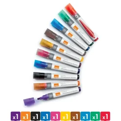 Nobo WB Marker LiquidInk rund 3mm ass - 10 stk