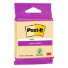 Notatblok - Post-it Super Sticky - Gul - 76 x 76 mm - 45 ark