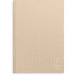 Notebook Textile A4 beige lined