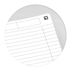Notesbøger A5 Linieret papir 90g Oxford - 50 sider