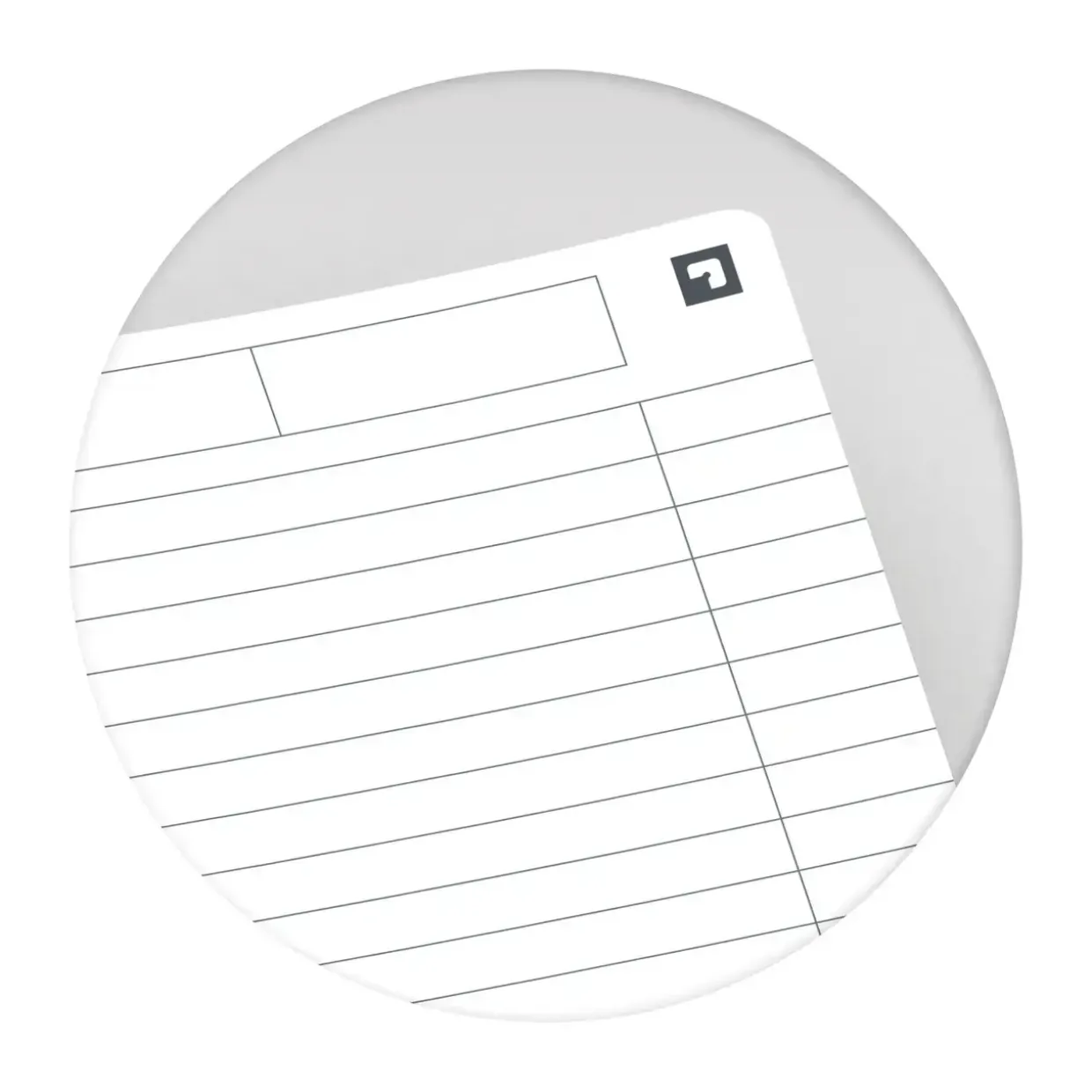 Notesbøger A5 Linieret papir 90g Oxford - 50 sider