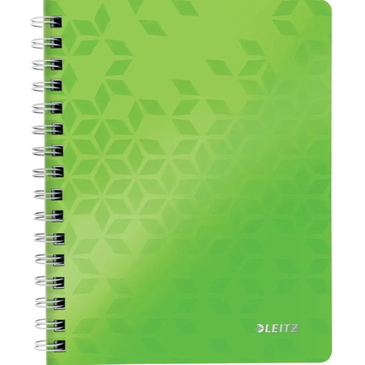 Notesblok Leitz WOW PP A5 m/hul lin 80 ark grøn - Køb minimum 6 stk.