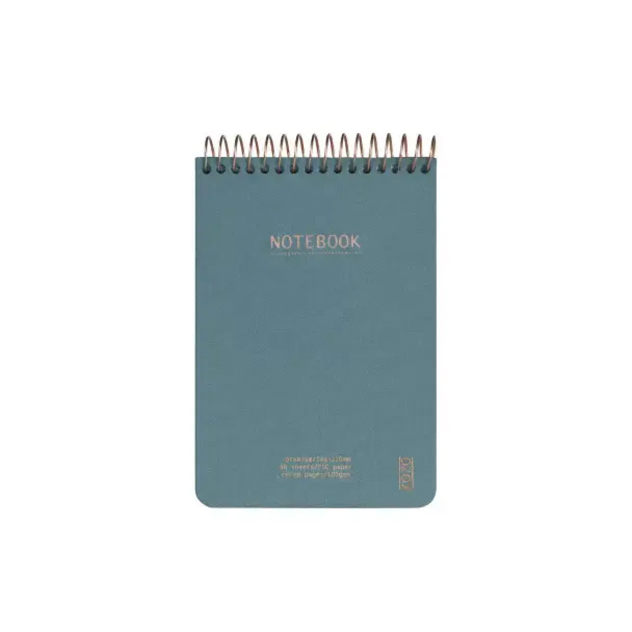 Notesbog KOZO A6 Premium Steel Blue linieret 80 sider 100g - 6 stk