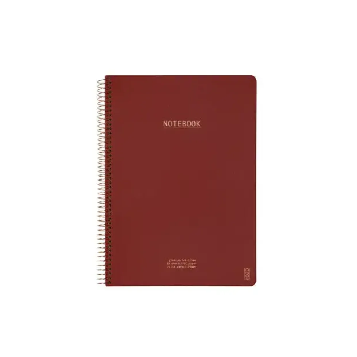Notesbog – KOZO Premium – A4 – linjeret – 80 sider – 100 g – 6 stk