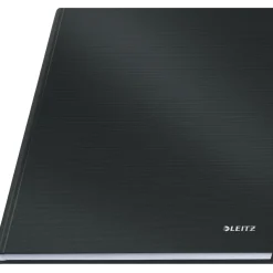 Notesbog - Leitz Solid - A4 - Hardcover - 80g - 160 sider / 80 ark - Sort - Køb minimum 6 stk.