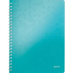 Notesbog Leitz WOW PP A4 m/hul lin. 80 ark pink - Køb minimum 6 stk.