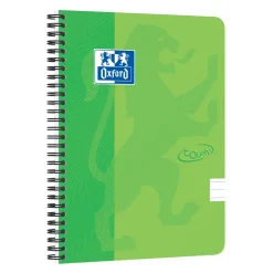 Notesbog Oxford TOUCH A5+ grøn linieret 90g - 5 stk