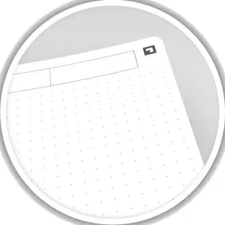 Notesbog Oxford TOUCH A5+ turkis dot/punkt 90g - 5 stk