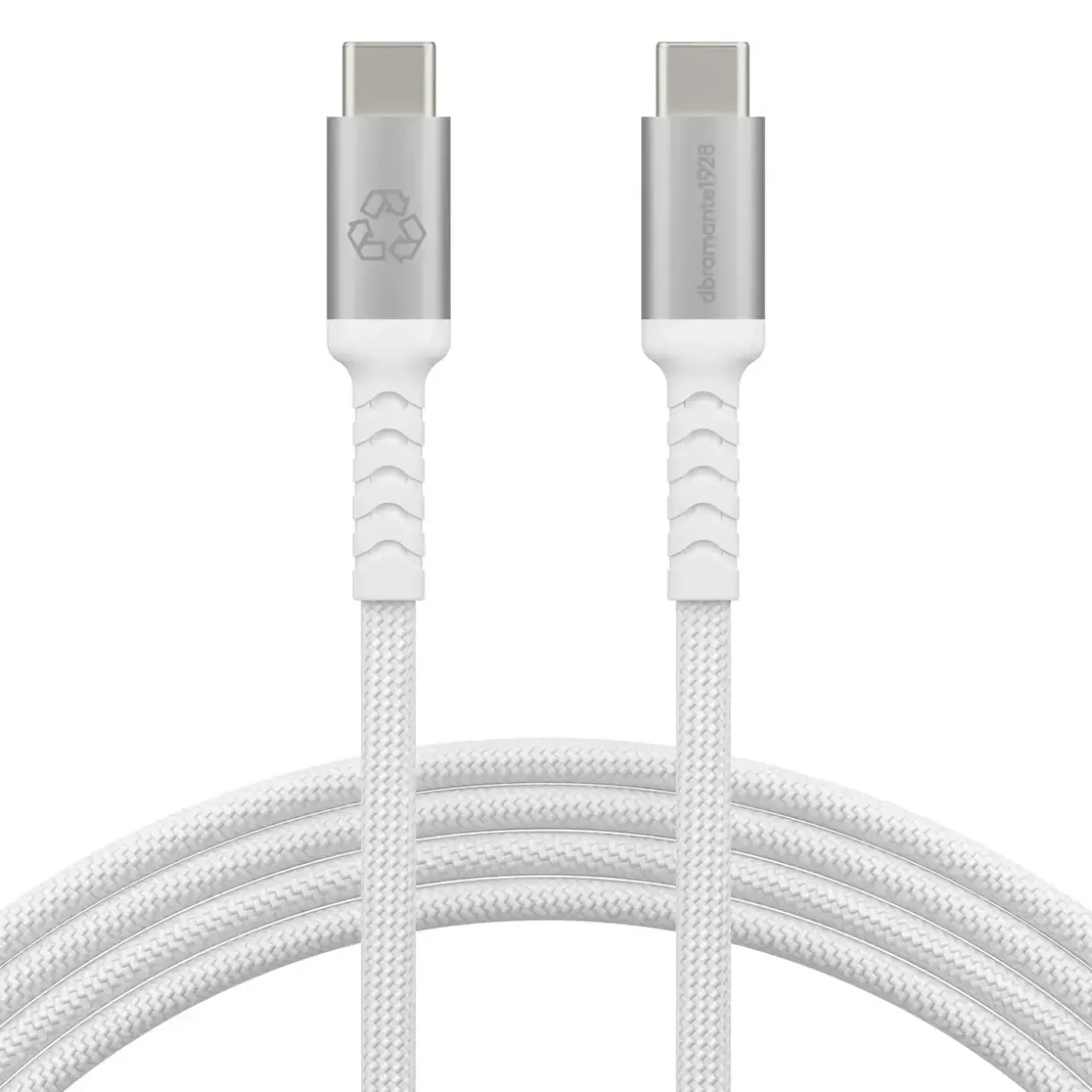 Oplader, Dbramante1928, IT - Cable - BRD - 2m USB-C/USB-C 240W - Hvid