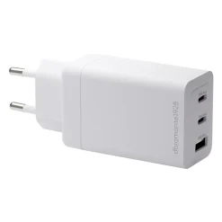Oplader, Dbramante1928, IT - EU W. Charger - 2xUSB-C 70W + 1xUSB-A - Hvid