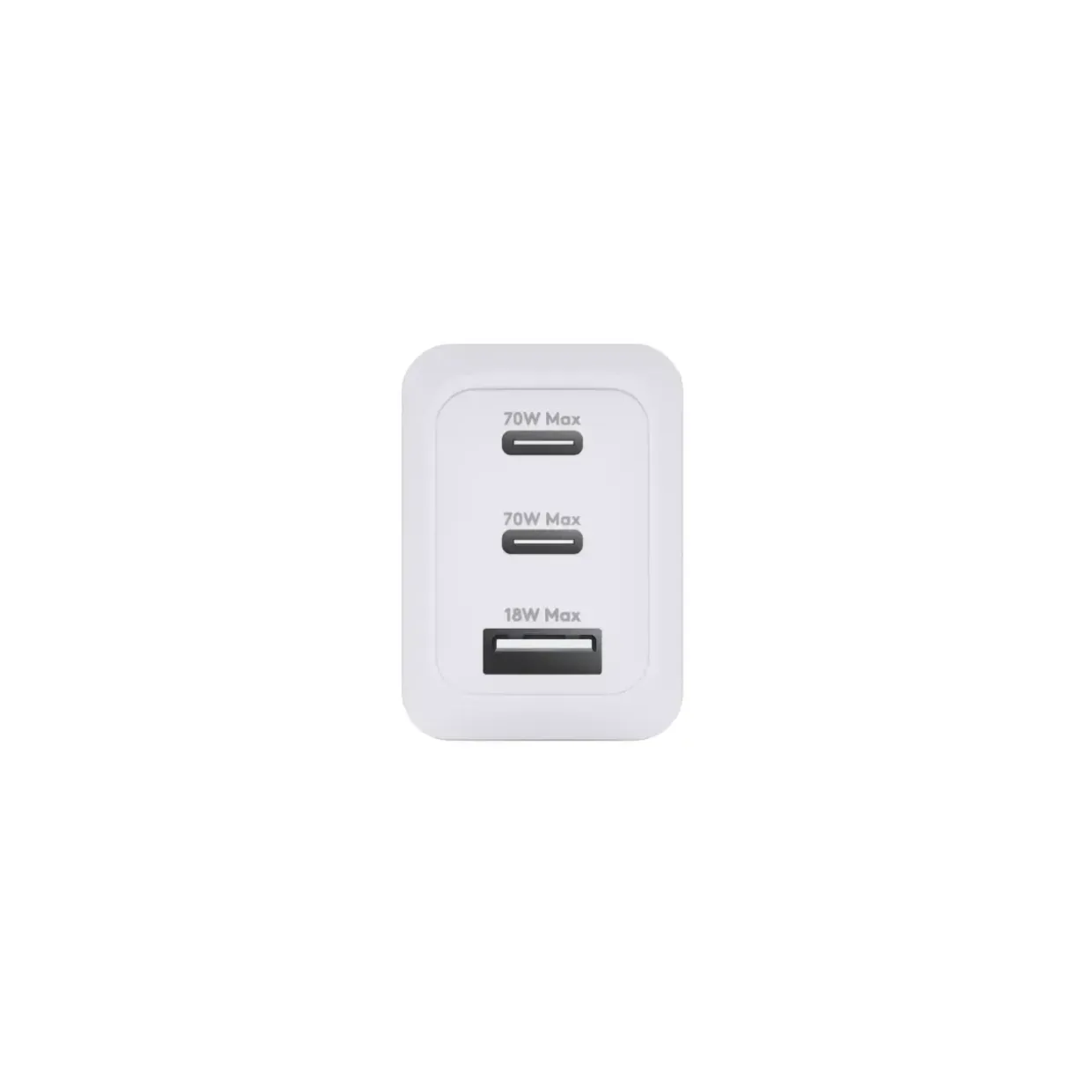 Oplader, Dbramante1928, IT - EU W. Charger - 2xUSB-C 70W + 1xUSB-A - Hvid