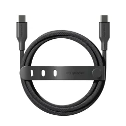 Opladerkabel, Empower by PanzerGlass, Racing, 240W, USB-C to USB-C, 1.2M, Sort