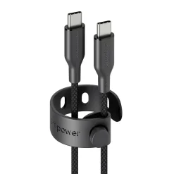 Opladerkabel, Empower by PanzerGlass, Racing, 240W, USB-C to USB-C, 1.2M, Sort