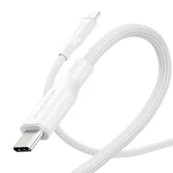 Opladerkabel, Empower by PanzerGlass, Racing, 240W, USB-C to USB-C, 1.2M, Hvid
