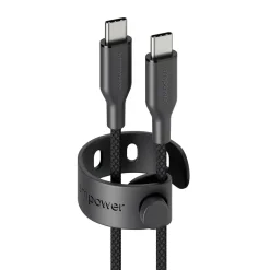 Opladerkabel, Empower by PanzerGlass, Racing, 60W, USB-C to USB-C, 1.2M, Sort