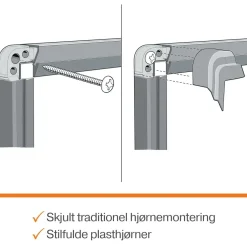 Opslagstavle Nobo Premium Plus ECO filt - 90x60cm - grå