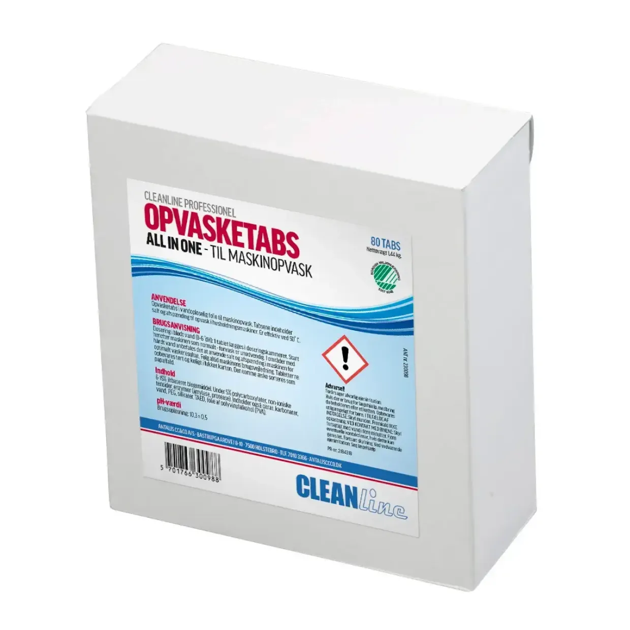 Opvasketabs Cleanline All-in-one - 80 stk