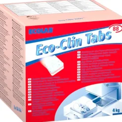 Opvasketabs - Ecolab Eco-Clin Tabs 88 - Uden klor - Med farve og parfume - 200 stk