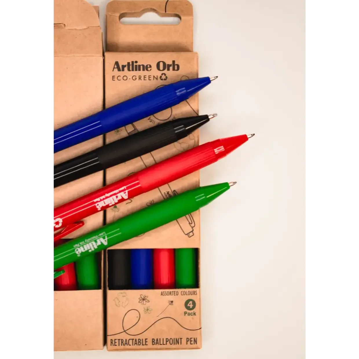 Orb ballpoint pen Artline ECO-GREEN 1.0 Assorteret