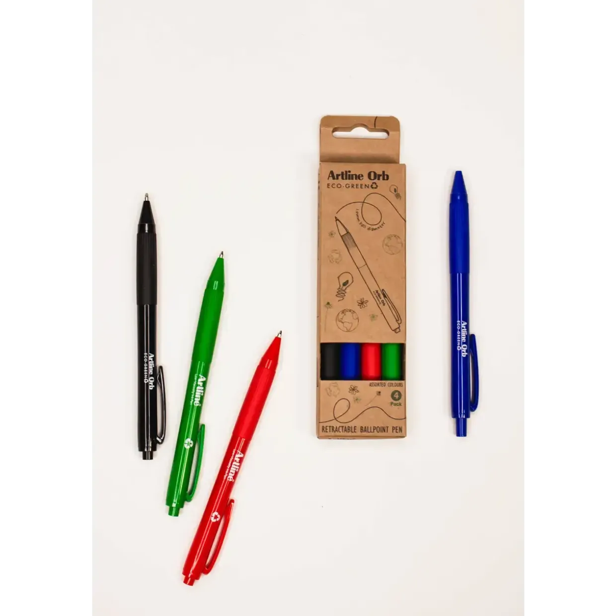 Orb ballpoint pen Artline ECO-GREEN 1.0 Assorteret