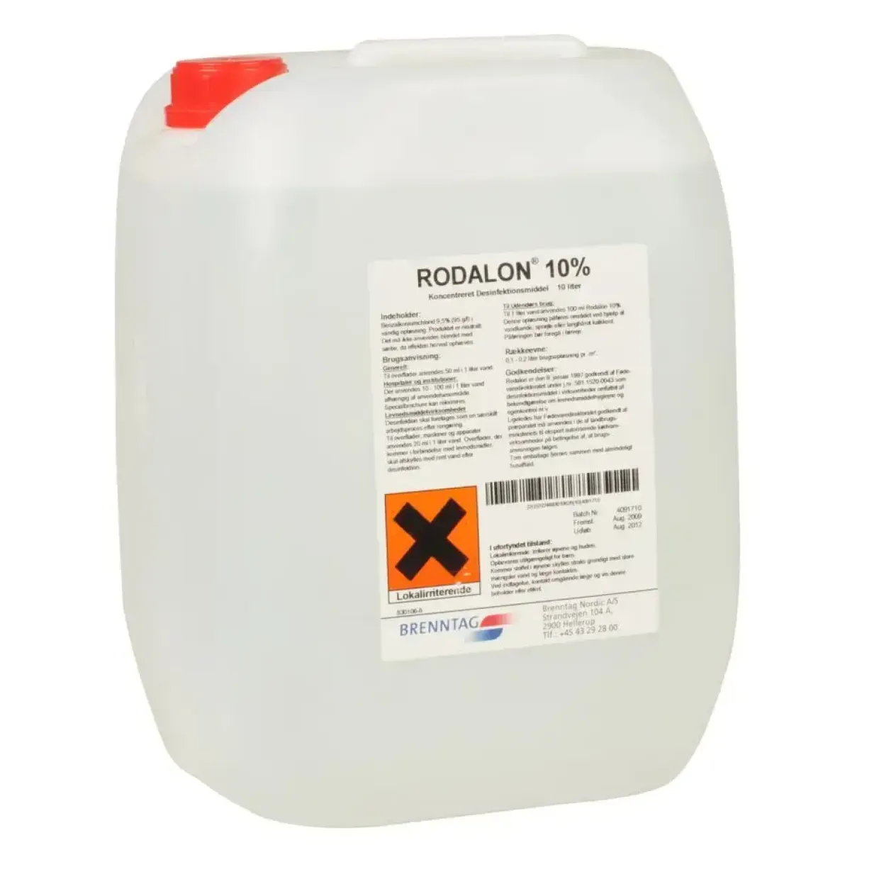 Overfladedesinfektion - Rodalon - 10000ml - 10% Kvartnære Ammoniumforbindelser