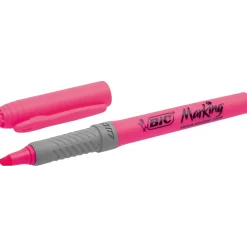 Overstregningstusch BIC Brite Liner Grip pink - Køb minimum 12 stk.