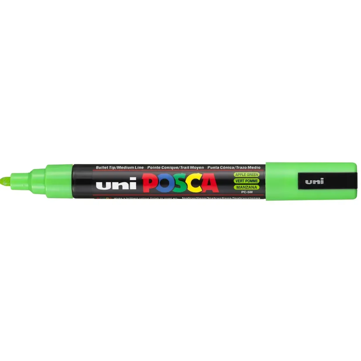 Paint marker Uni Posca PC-5M apple green 1,8-2,5mm - 6 stk