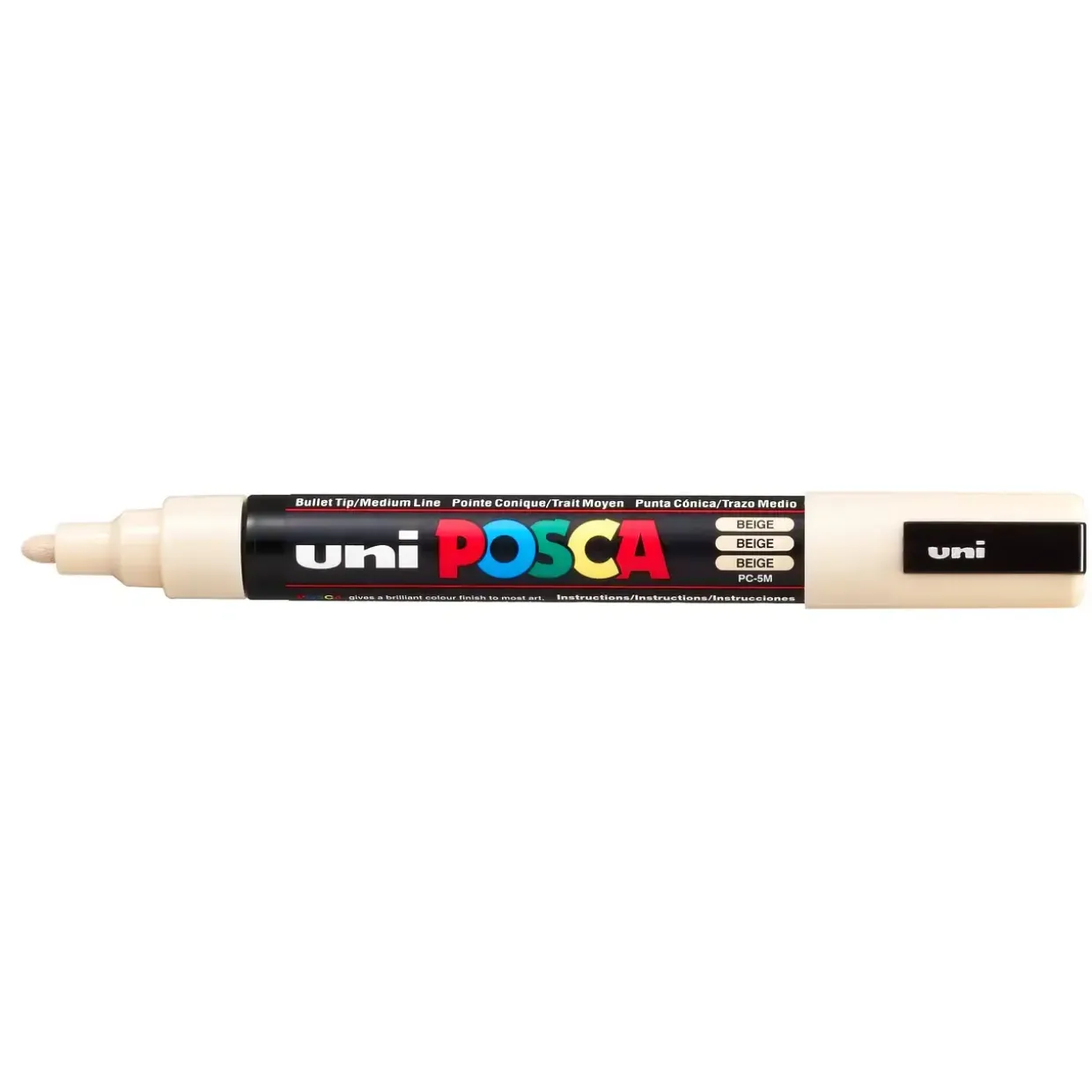Paint marker Uni Posca PC-5M beige 1,8-2,5mm - 6 stk