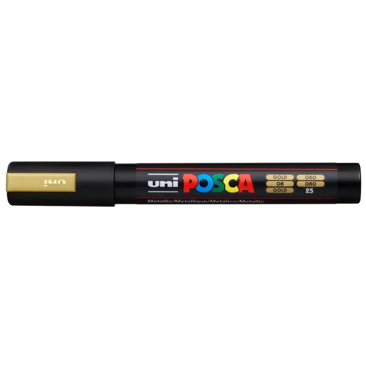 Paint marker Uni Posca PC-5M gold 1,8-2,5mm - 6 stk