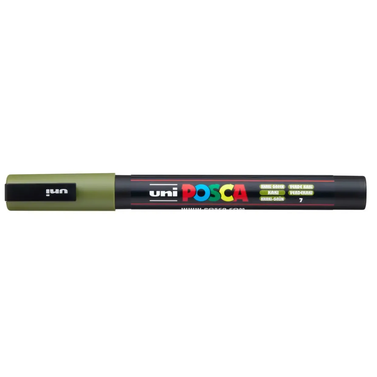 Paint marker Uni Posca PC-3M khaki green 0,9-1,3mm - 6 stk