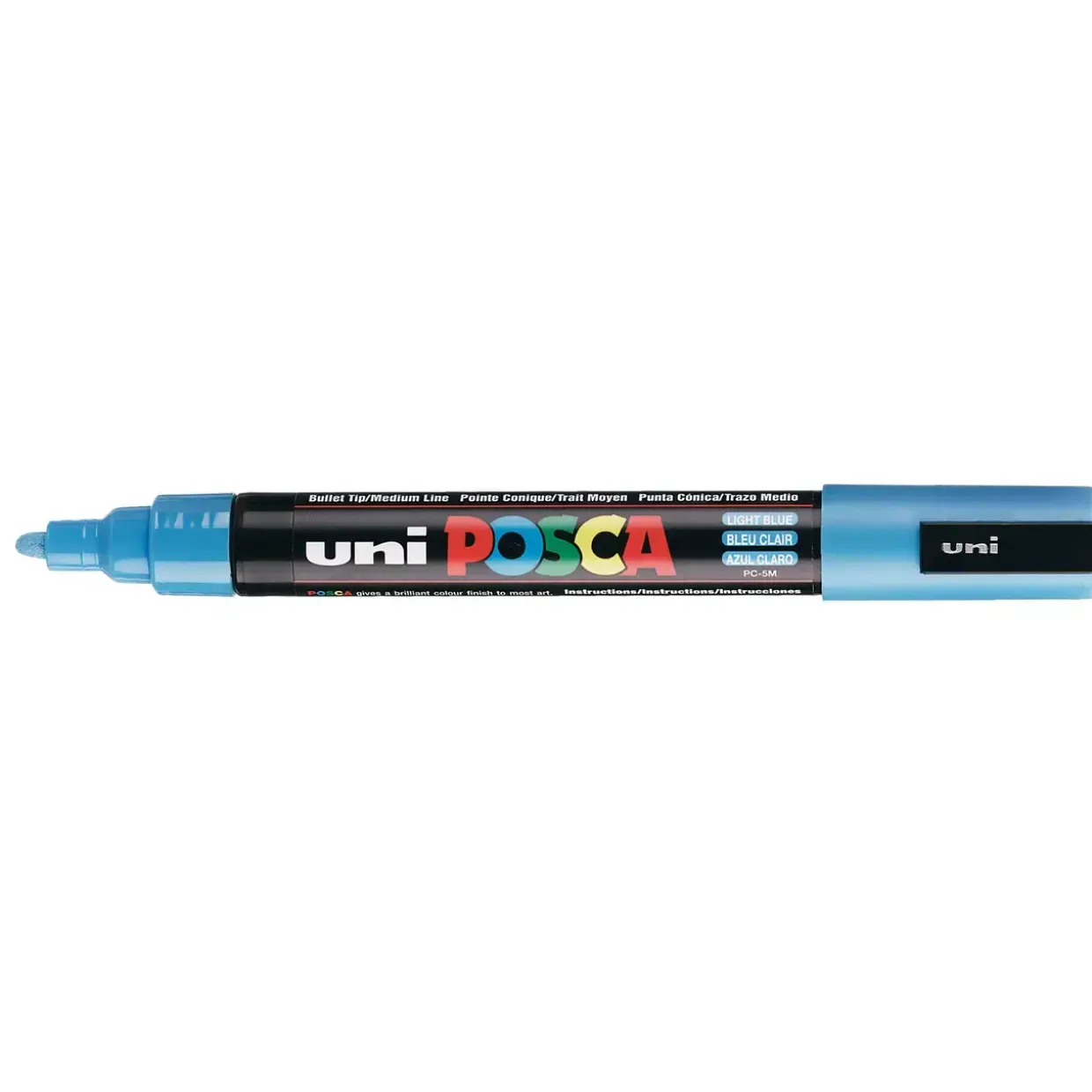 Paint marker Uni Posca PC-5M light blue 1,8-2,5mm - 6 stk