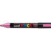 Paint marker Uni Posca PC-5M metallic pink 1,8-2,5mm - 6 stk