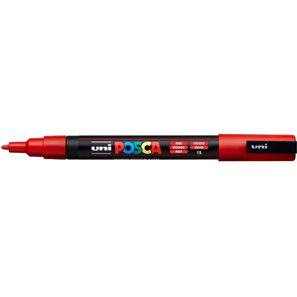Paint marker Uni Posca PC-3M red 0,9-1,3mm - 6 stk