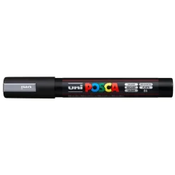 Paint marker Uni Posca PC-5M silver 1,8-2,5mm - 6 stk