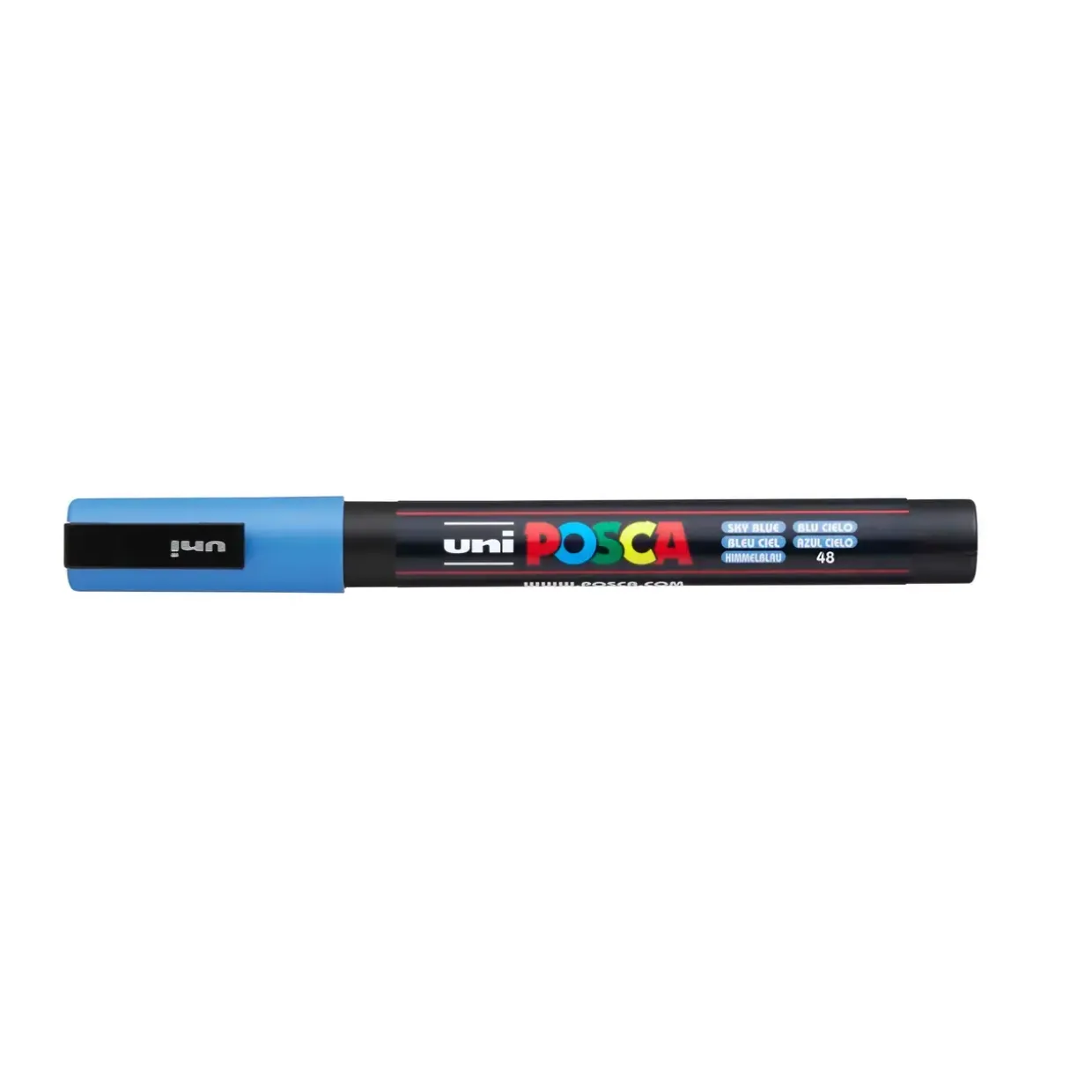 Paint marker Uni Posca PC-3M sky blue 0,9-1,3mm - 6 stk