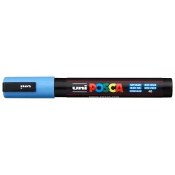 Paint marker Uni Posca PC-5M sky blue 1,8-2,5mm - 6 stk