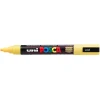 Paint marker Uni Posca PC-5M straw yellow 1,8-2,5mm - 6 stk
