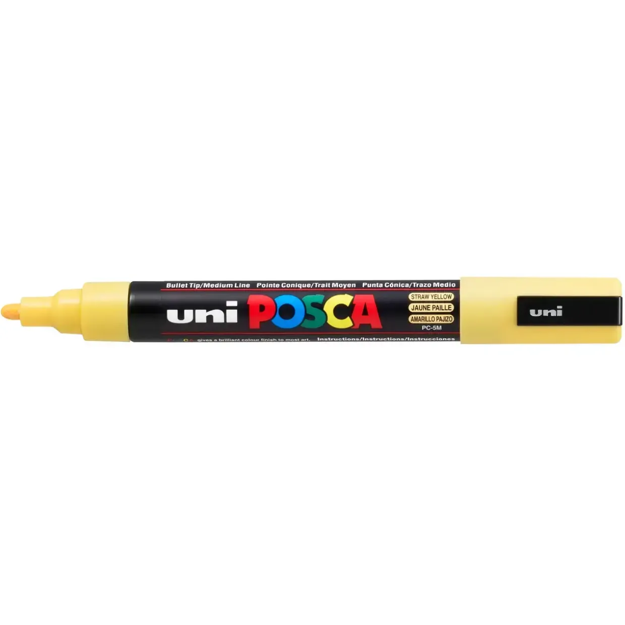 Paint marker Uni Posca PC-5M straw yellow 1,8-2,5mm - 6 stk